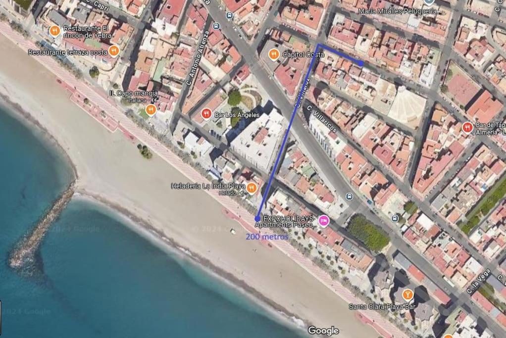 Piso A 200 Metros De La Playa Llegada Autonoma Apartment Almeria Bagian luar foto